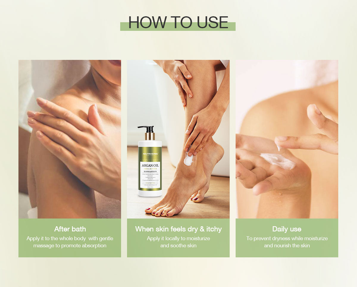 Neutriherbs Argan Oil Body Lotion (With Shea Butter) - 400ml