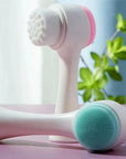 3D Silicone Double Sided Face Cleansing Brush