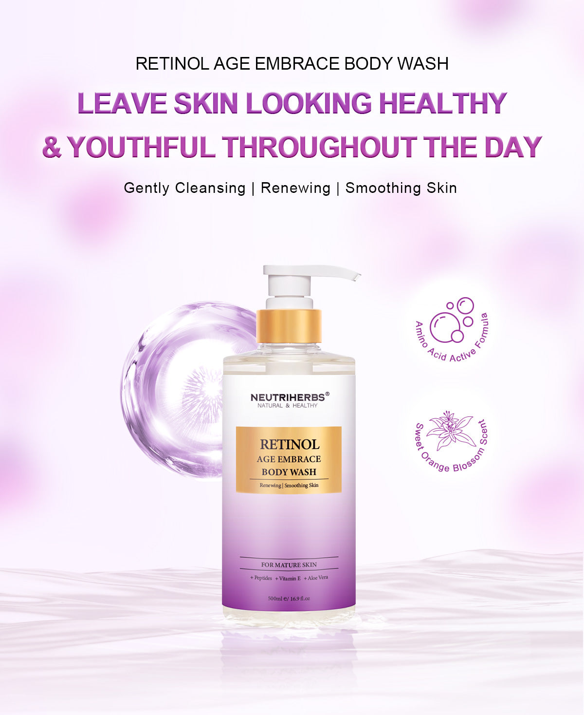 Retinol Age Embrace Body Wash - 500ml