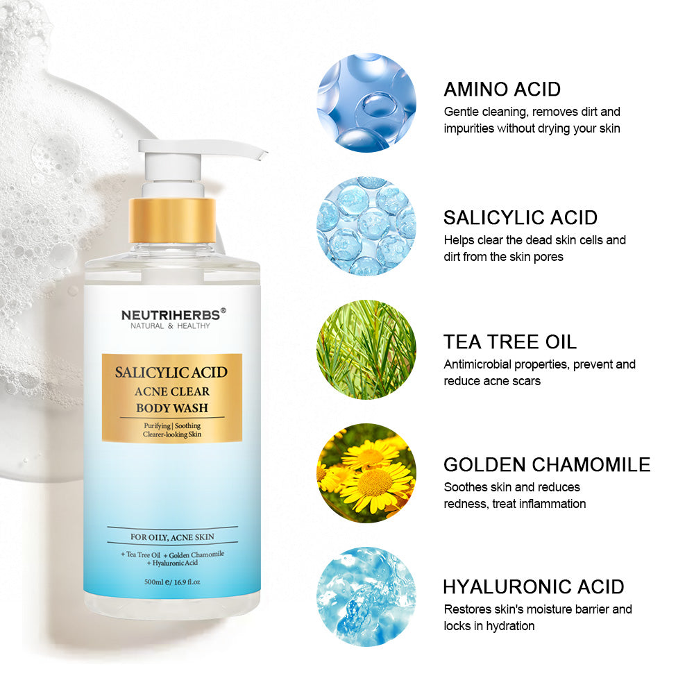 Salicylic Acid Body Wash For Acne Prone Skin -500ml
