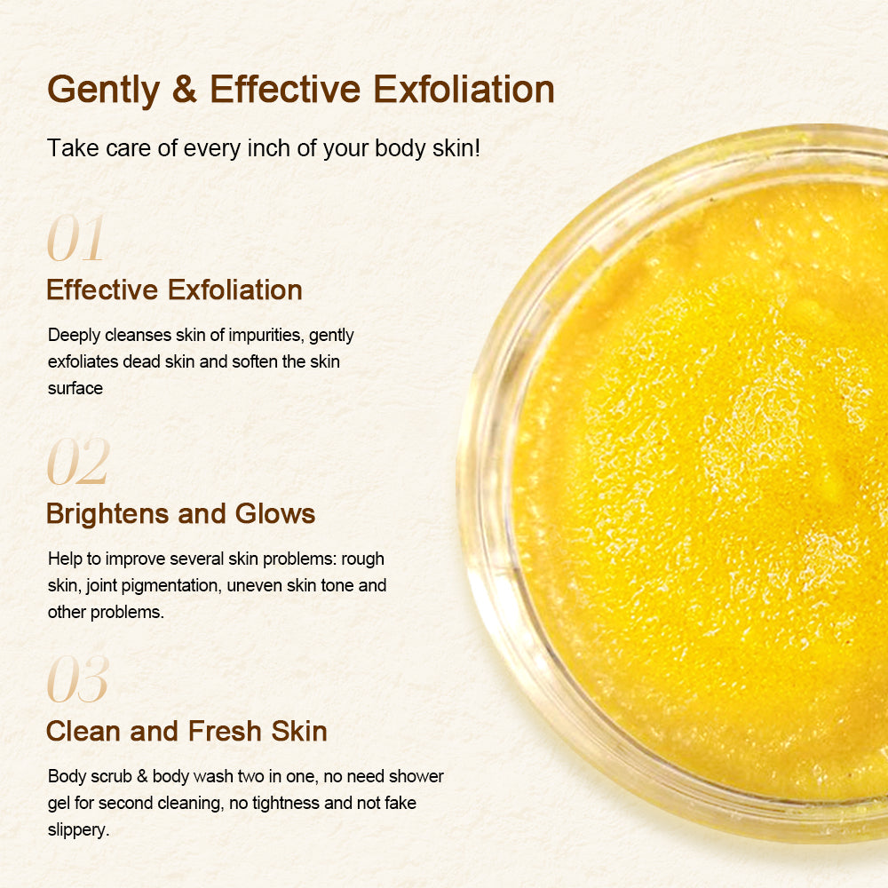 Vitamin C Turmeric Exfoliating Glow Body Scrub - 200g